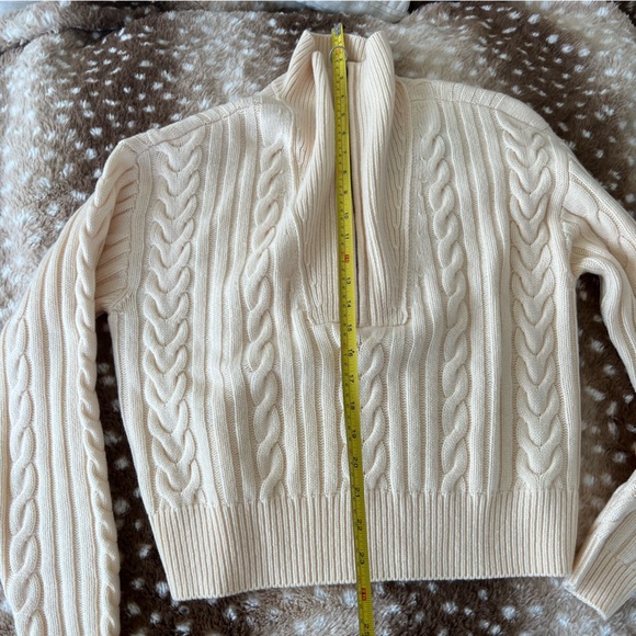 PAIGE Cable Knit Half Zip Sweater - Picture 4 of 6
